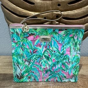 Lilly Pulitzer Tropical Palm Print Wristlet NWOT